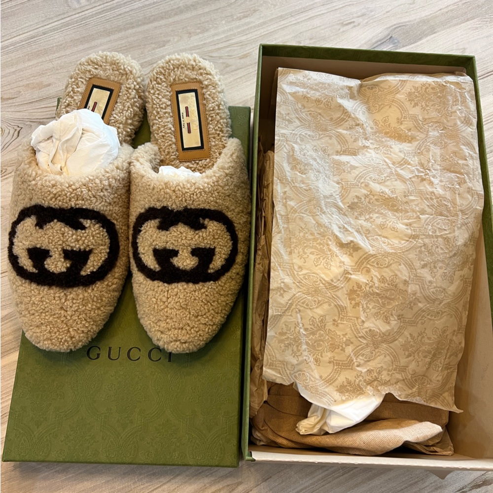 Authentic Men's Gucci Merinos GG Butterscotch Cocoa